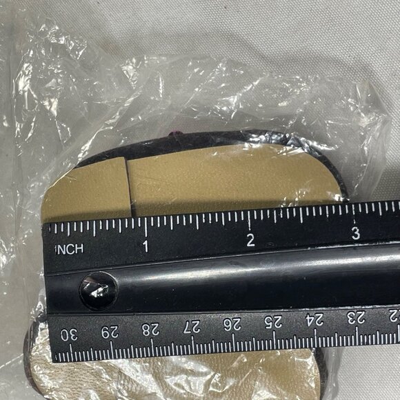 Tallinas Doll Shoes Style 212 Size 4 With Embroidered & Beaded Design Vintage - Picture 6 of 9